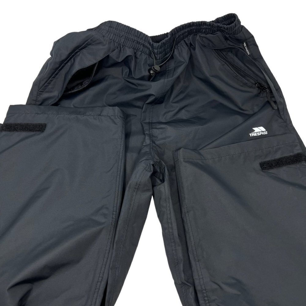 Trespass Technical Performance Waterproof Breathable Hiking Trousers Black L - Picture 10 of 13